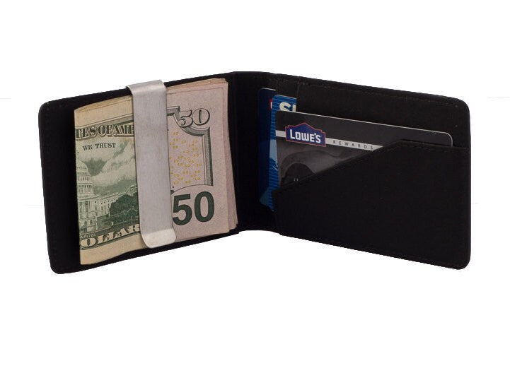 Money Clip Wallet - Mens Wallets slim Front Pocket RFID Blocking Card Holder Minimalist Mini Bifold stainless steel money clip mens wallet