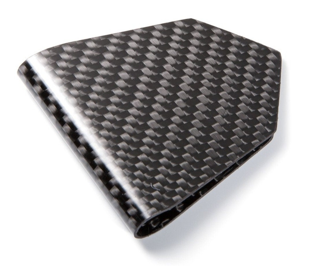 D15 Carbon Fiber Money Clip With Leather Wallet