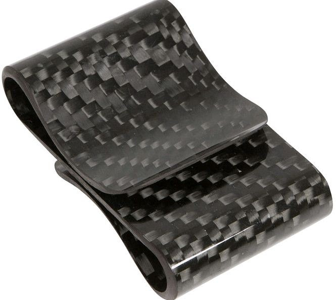 Double sided 100% All Carbon Fiber Money Clip.