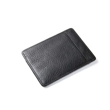 Single Point Hex Weave Carbon Fiber with Black leather wallet
