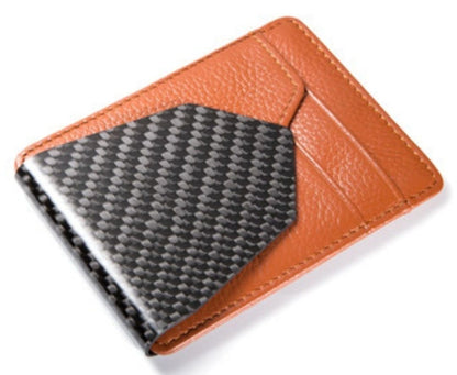 Carbon Fiber Leather Wallet graduation gift fathers day gift mens wallet as seen on Kickstarter