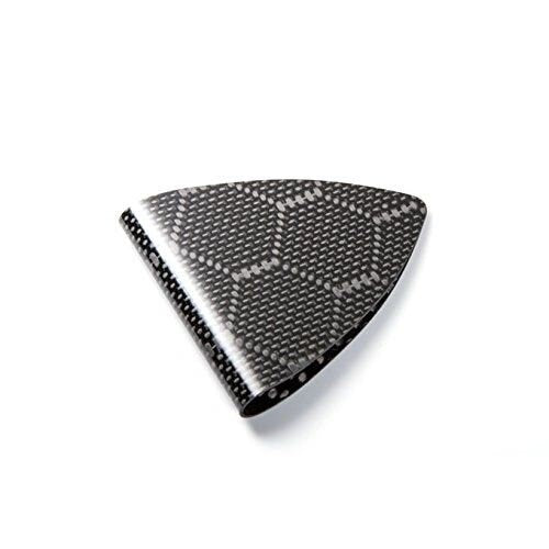 Single Point Hex Weave Carbon Fiber with Brown leather wallet