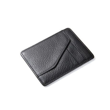 Single Point Hex Weave Carbon Fiber with Black leather wallet