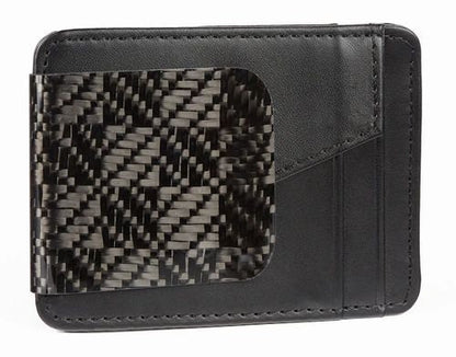 Leather Money Clip Wallet, Gift for him, Wallets for men, car club, fathers day gift Christmas gifts for him mens wallet carbon fiber wallet