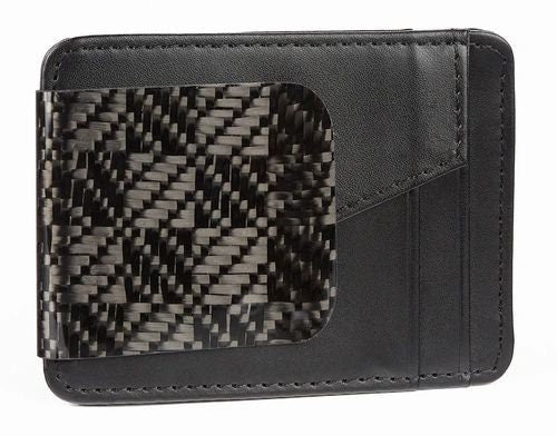 Leather Money Clip Wallet, Gift for him, Wallets for men, car club, fathers day gift Christmas gifts for him mens wallet carbon fiber wallet