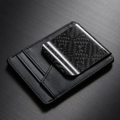 Leather Money Clip Wallet, Gift for him, Wallets for men, car club, fathers day gift Christmas gifts for him mens wallet carbon fiber wallet