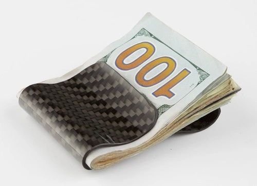 Large Double Sided Carbon Fiber Money Clip